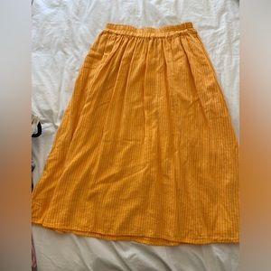 a new day Midi Skirt, Orange and White Stripe from Target